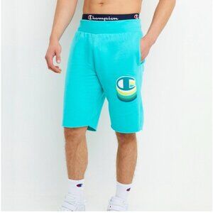 Champion Reverse Weave C Shadow Cut-Off Shorts Sz Small Blue Unisex Mens